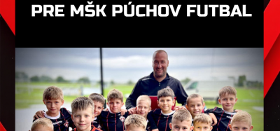 Venujte Vaše 2% na púchovskú futbalovú mládež!